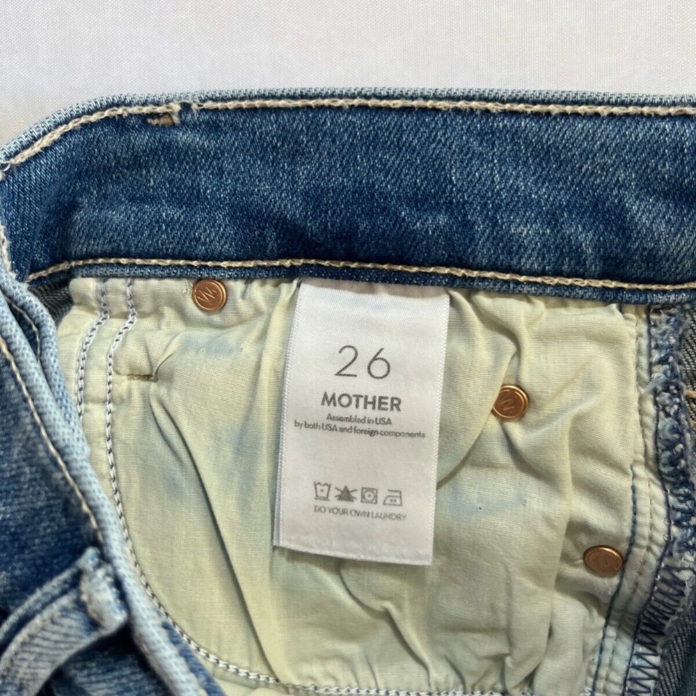 NWT Mother Mid rise Dazzler Ankle fray (Wash: Riding the cliffside) Size 26 - Picture 8 of 10
